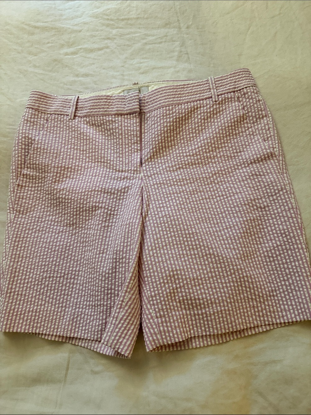 J.Crew Women’s Pink Seersucker Shorts size 8